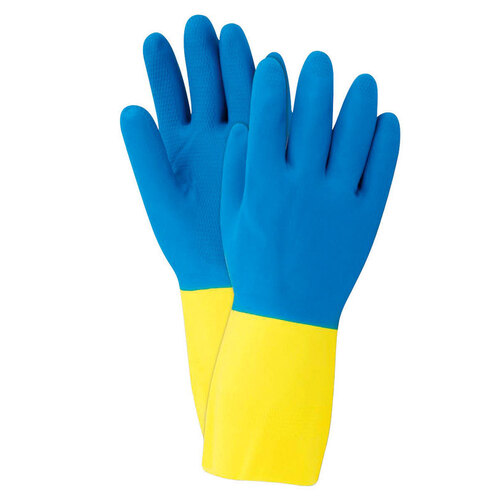 SOFT SCRUB 12682-26 Cleaning Gloves Neoprene M Blue Blue