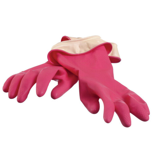 Casabella 8546060 Cleaning Gloves Latex L Pink Pink