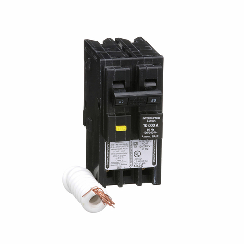 Circuit Breaker HomeLine 50 amps Ground Fault 2-Pole