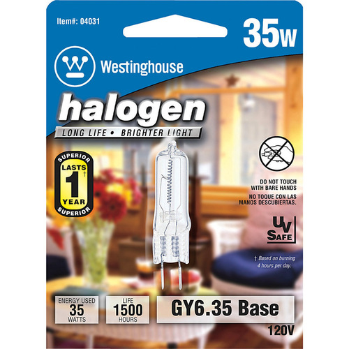 Halogen Bulb 35 W T4 Decorative 380 lm White Clear