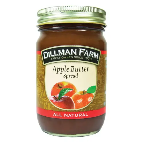 Dillman Farm 10161 Spread All Natural Apple Butter 14 oz Jar