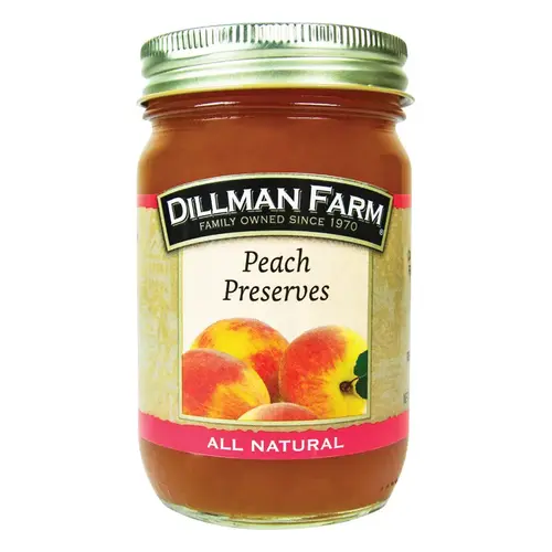 Dillman Farm 20561-XCP6 Preserves All Natural Peach 16 oz Jar - pack of 6