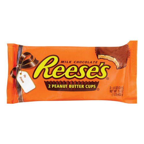 Candy Bar Hershey's Reese's Chocolate Peanut Butter 1 lb - pack of 6