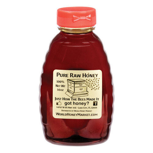 Pure Raw Honey FH5035 Honey Pure Raw Florida Holly 16 oz Bottle