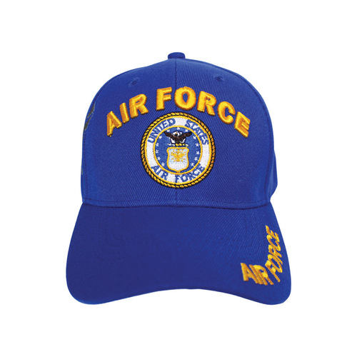 JWM 07022 Logo Baseball Cap U.S. Air Force Royal Blue One Size Fits All Royal Blue