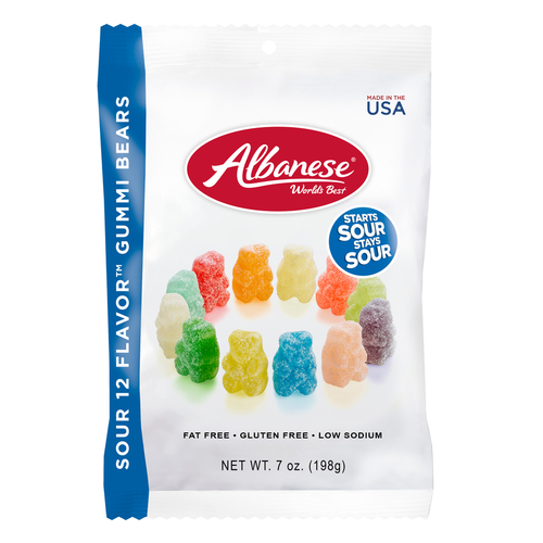 Sour Bears Assorted 7 oz - pack of 12