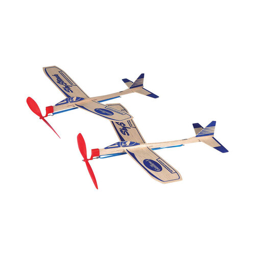 Paul Guillow 52PDQ-XCP18 Glider Plane Sky Streak Balsa Wood Natural 2 pc Natural - pack of 18