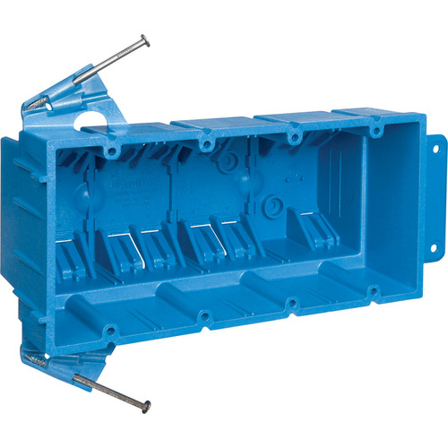 Carlon BH464A Electrical Box 64 cu in Rectangle Thermoplastic 4 gang