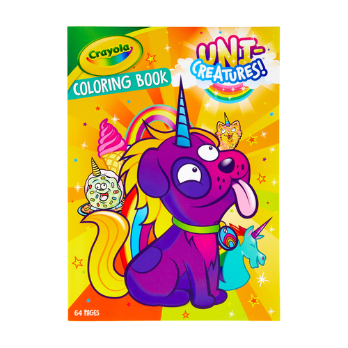 CRAYOLA 9073360XCP24 Coloring Book UniCreatures Paper Multicolored