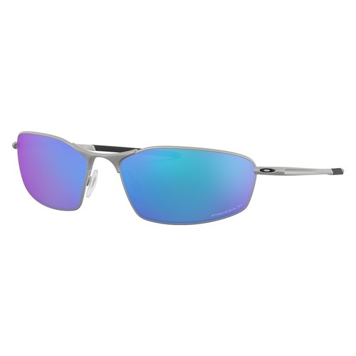 Oakley OO4141-0460 Polarized Sunglasses Whisker Chrome Chrome