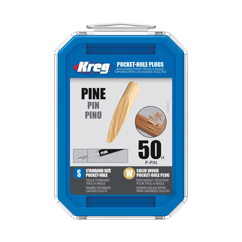 Kreg PPIN PocketHole Plug Round Pine 0.375" D X 1.875" L 50 pk Brown