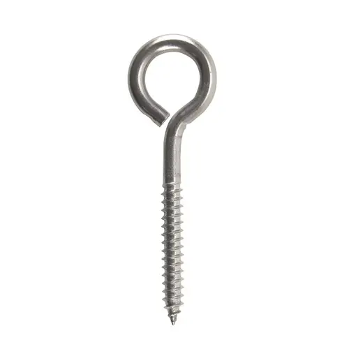 Lag Thread Eyebolt 5/16" X 4" L Stainless Stainless Steel Stainless