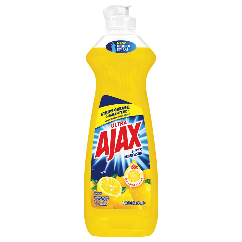 AJAX 144630 Dish Soap Lemon Scent Liquid 14 oz