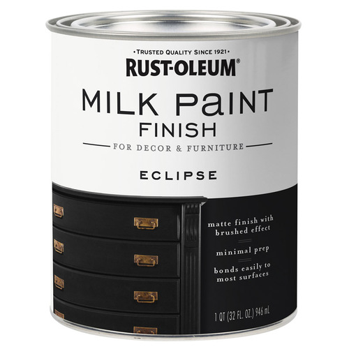 Milk Paint Matte Eclipse Water-Based Acrylic 1 qt Eclipse