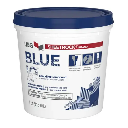 Spackling Compound Blue IQ Ready to Use White 1 qt White