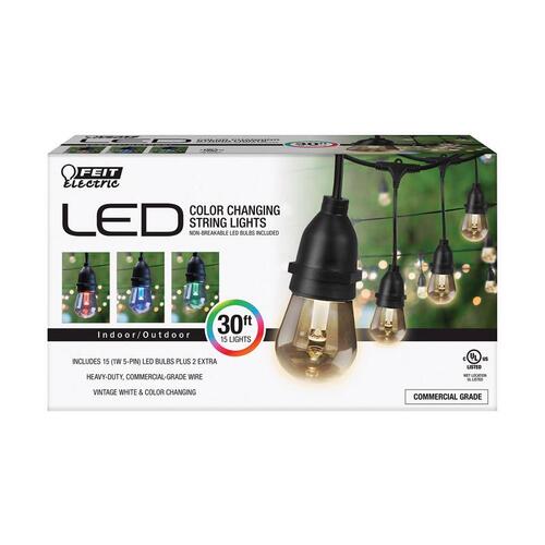 Feit Electric 9605627 String Light Set Decorative Color Changing 30 ft.
