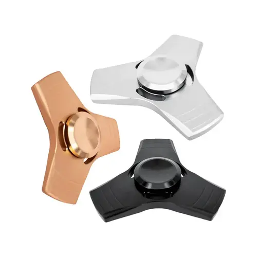 Fidget Spinner 3-Way Tri-Blade Metal Assorted - pack of 24