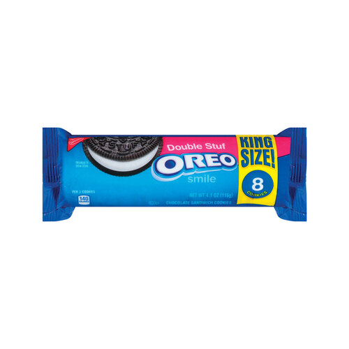 Oreo 120187-XCP10 Cookies Double Stuf Chocalate 4.1 oz Packet - pack of 10