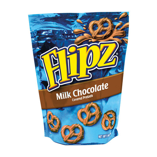 Flipz 562705-XCP12 Covered Pretzels Milk Chocolate 5 oz - pack of 12