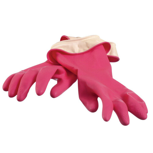 Cleaning Gloves Latex M Pink Pink