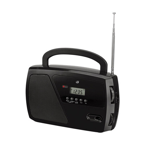 GPX R633B AM/FM Clock Radio Black Digital Plug-In Black