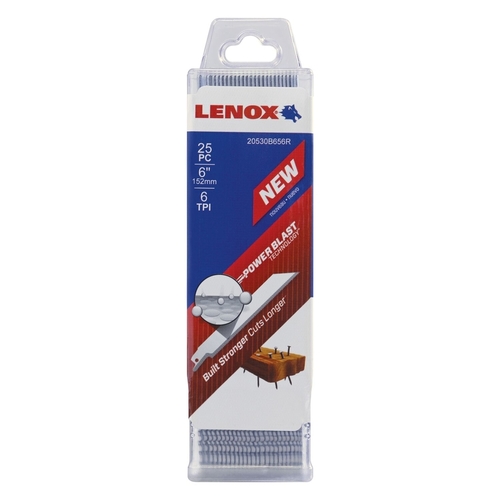 Lenox 20530B656R Reciprocating Saw Blade 6" Bi-Metal 6 TPI White