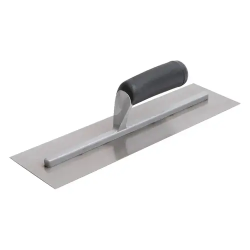 Marshalltown 18342 Finishing Trowel, 11 in L Blade, 4-1/2 in W Blade, Steel Blade, Curved Handle, Plastic Handle