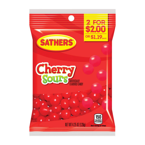 Sour Balls Cherry 4-1/4 oz