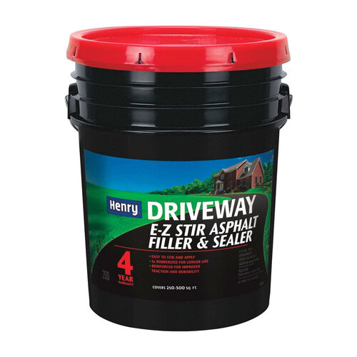 HENRY HE200074 Driveway Filler and Sealer EZ Stir Black Asphalt 5 gal