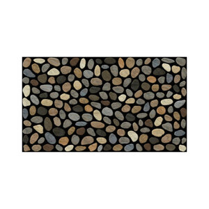 J & M Home Fashions Circles Doormat