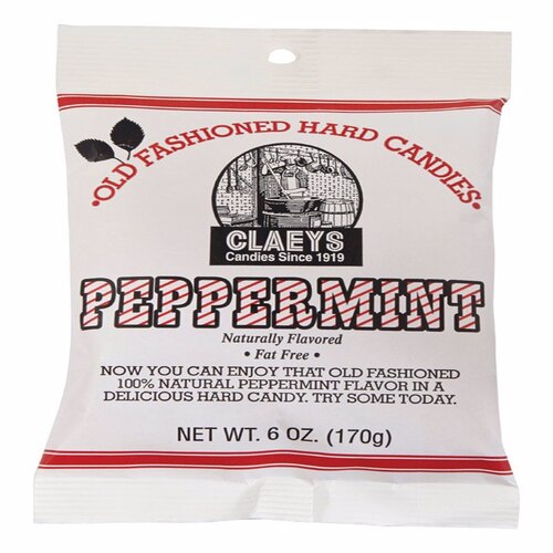 Claeys 696 Hard Candy Old Fashioned Natural Peppermint 6 oz