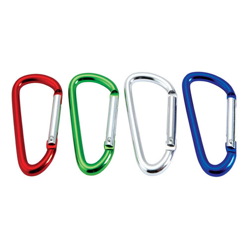 Carabiner Aluminum Assorted D Assorted