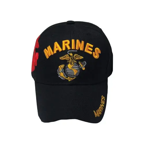 Logo Baseball Cap U.S. Marines Black One Size Fits All Black