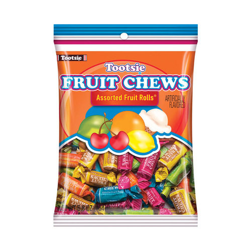 Tootsie 606 Candy Fruit Chews Assorted Fruit Flavors 5.8 oz