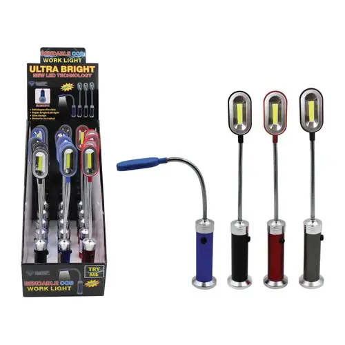 C.O.B. Work Light 200 lm Assorted LED AAA Battery Assorted