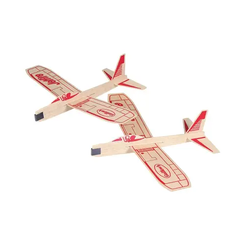 Glider Plane Jetfire Balsa Wood Natural 2 pc Natural