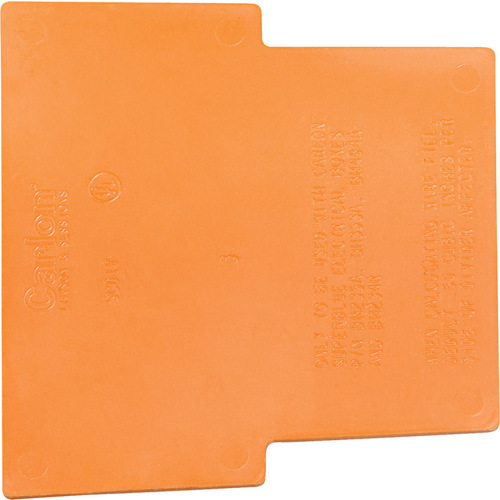 Divider Plate Rectangle PVC 2 gang Orange Orange