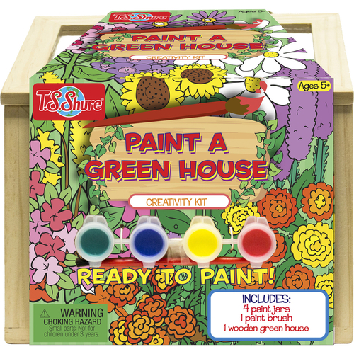 Paint A Green House Wood 6 pc