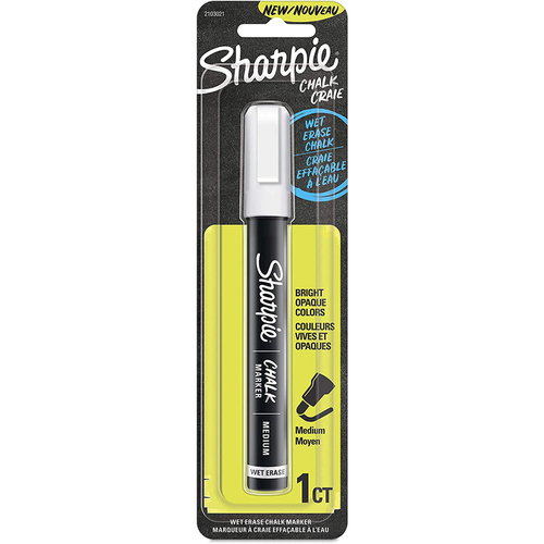 Sharpie 2103021 Chalk Marker White Medium Tip