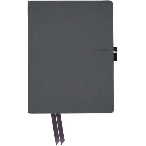 AT-A-GLANCE 8CP-P56-06 Notebook Premium 7-3/8" W X 9-3/4" L Perfect Bound Gray