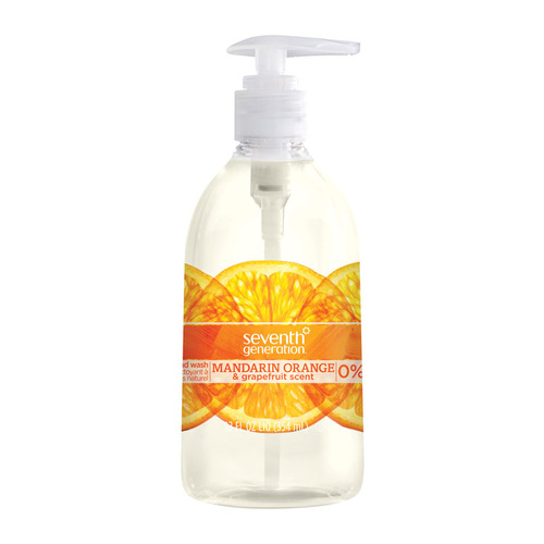 SEVENTH GENERATION 67241713 Liquid Hand Soap Mandarin Orange & Grapefruit Scent 12 oz