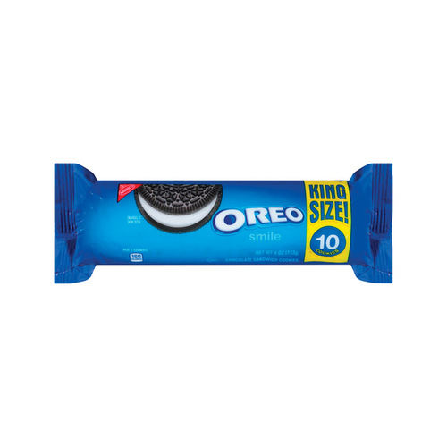 Oreo 120185 Cookies King Size Chocolate 4 oz Packet
