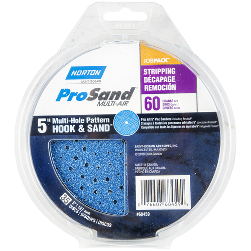 Sanding Disc ProSand 5" Zirconia Alumina Hook and Loop H831 60 Grit Coarse