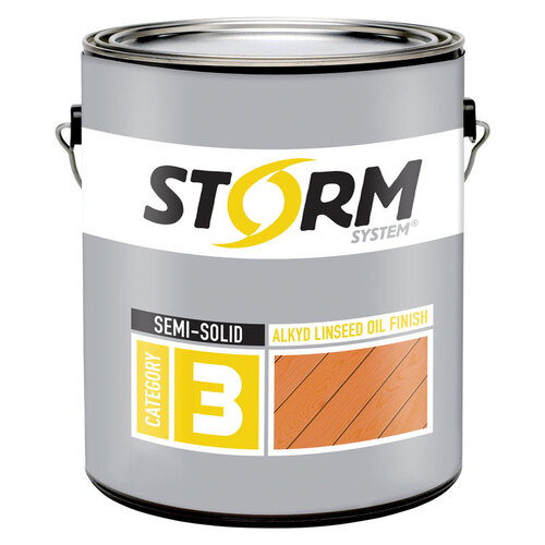 Storm System 34095XX-1 Exterior Stain Semi-Solid Tintable Clear Oil-Based Penetrating Oil 1 gal Clear