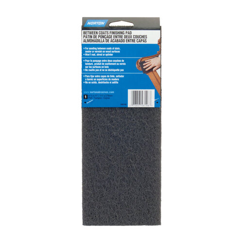 Hand Pad, 11 in L, 4-3/8 in W Gray