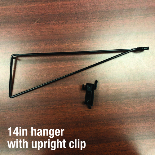 Retail First 41269 Hanger Arm 14" H X 9" W X 4" L Black Wood Grain Metal Black