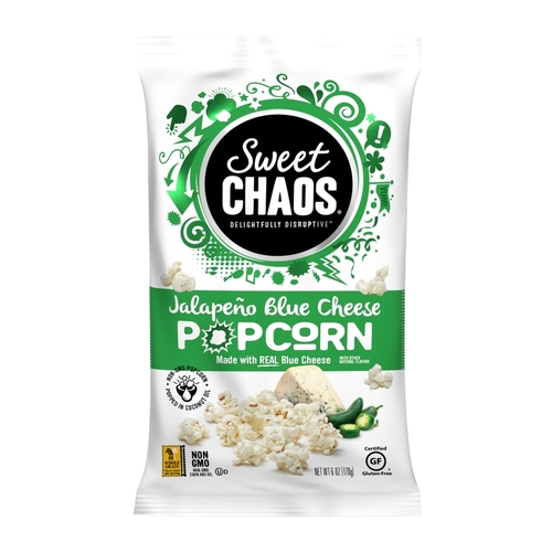 Popcorn Delightfully Disruptive Jalapeno Blue Cheese 6 oz Bagged - pack of 12