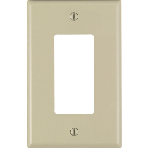 Wall Plate Ivory 1 gang Nylon GFCI/Rocker Ivory