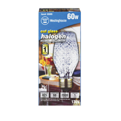 Westinghouse 05018 Halogen Bulb 43 W SL19 Decorative 750 lm White Clear