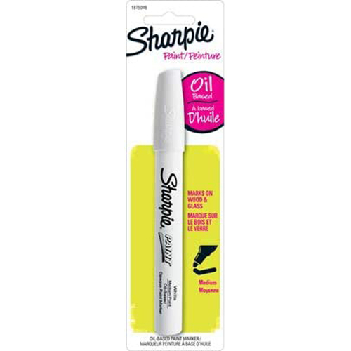 Sharpie 9073732-XCP6 Paint Marker White Medium Tip - pack of 6